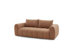Nesty - Fixed Straight 3-Seater Sofa - Mottled Fabric