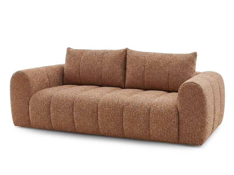 Nesty - Canapé Droit Fixe 3 Places - Tissu Chiné