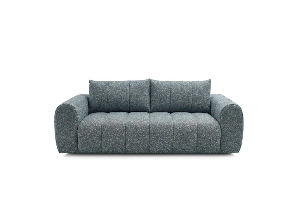 Nesty - Fixed Straight 3-Seater Sofa - Mottled Fabric