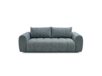 Nesty - Fixed Straight 3-Seater Sofa - Mottled Fabric