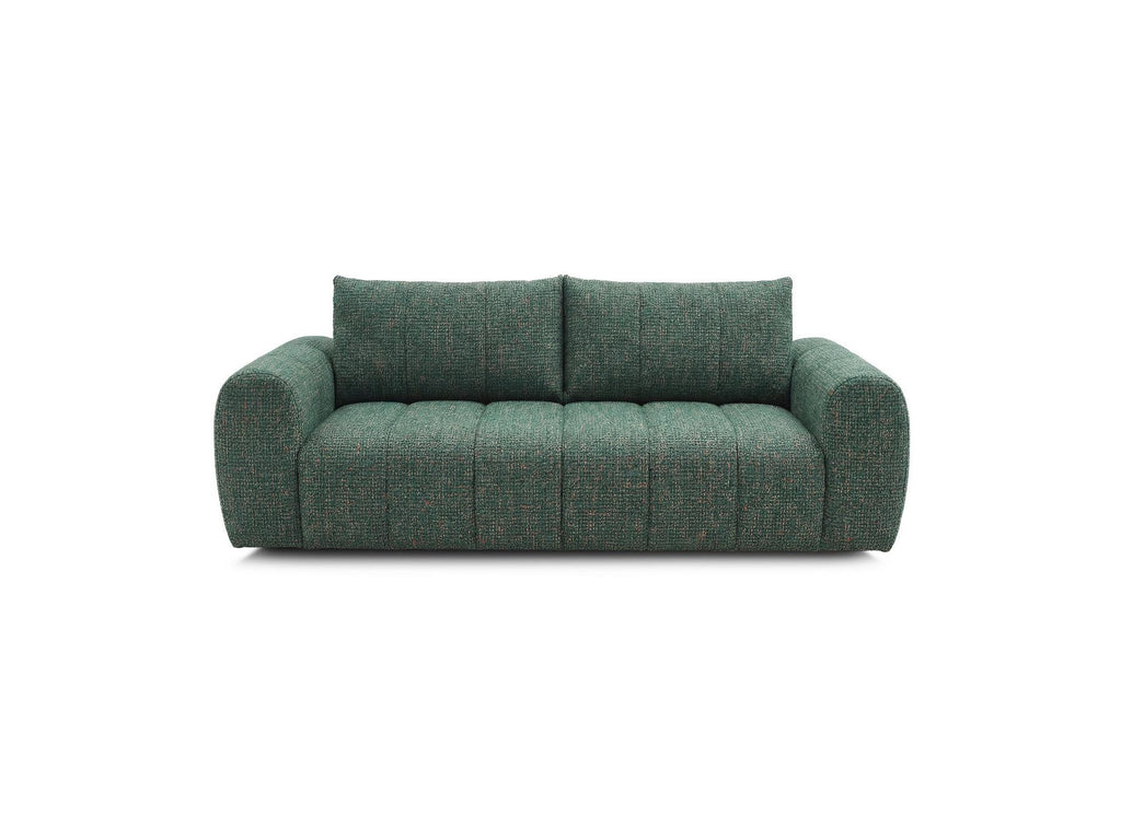 Nesty - Fixed Straight 3-Seater Sofa - Mottled Fabric
