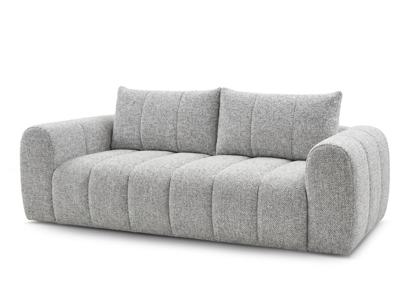 Nesty - Canapé Droit Fixe 3 Places - Tissu Chiné