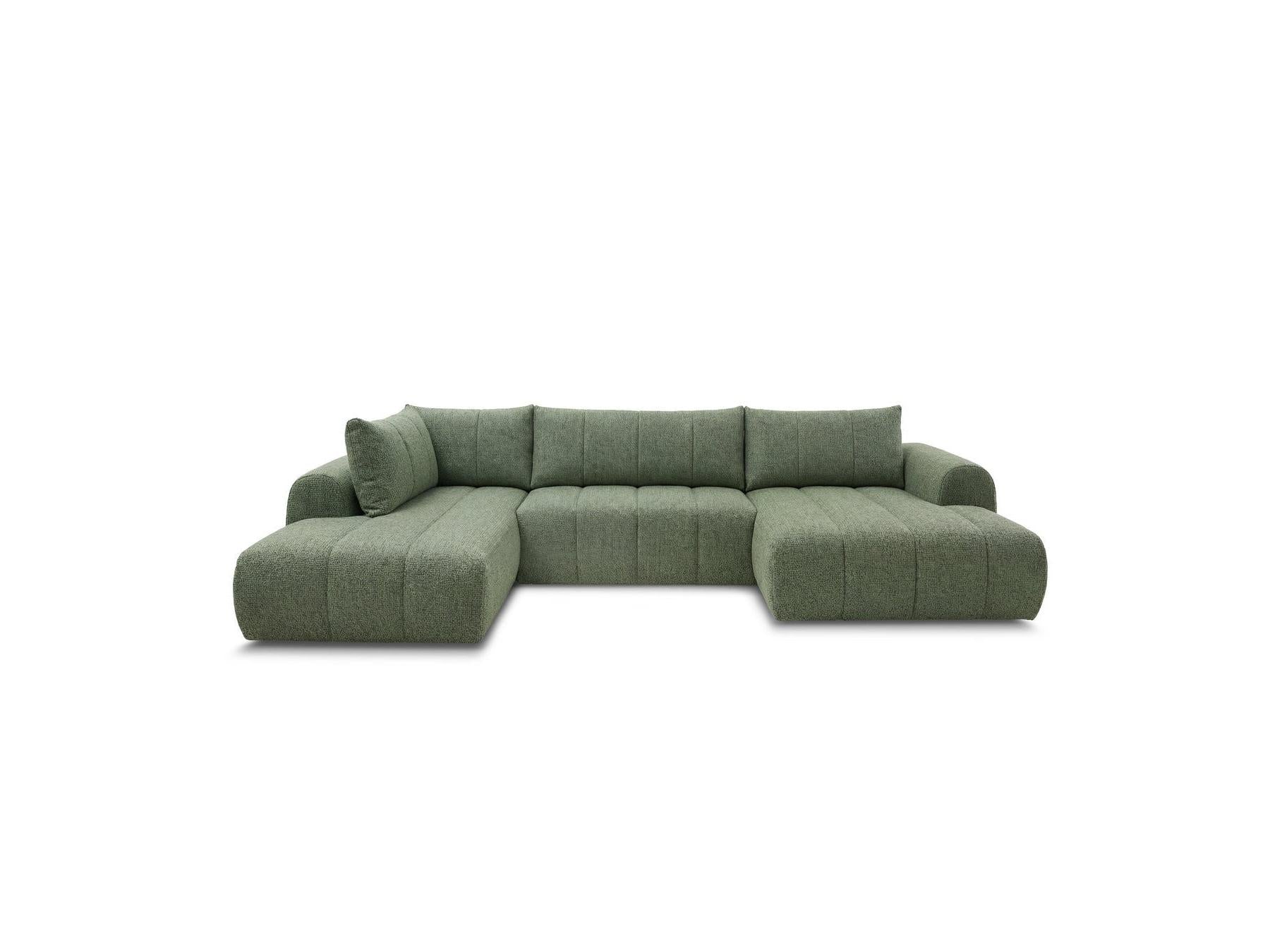 Nesty - Fixed Panoramic Sofa - Textured Fabric - Right-Hand Corner