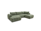 Nesty - Fixed Panoramic Sofa - Textured Fabric - Left-Hand Corner