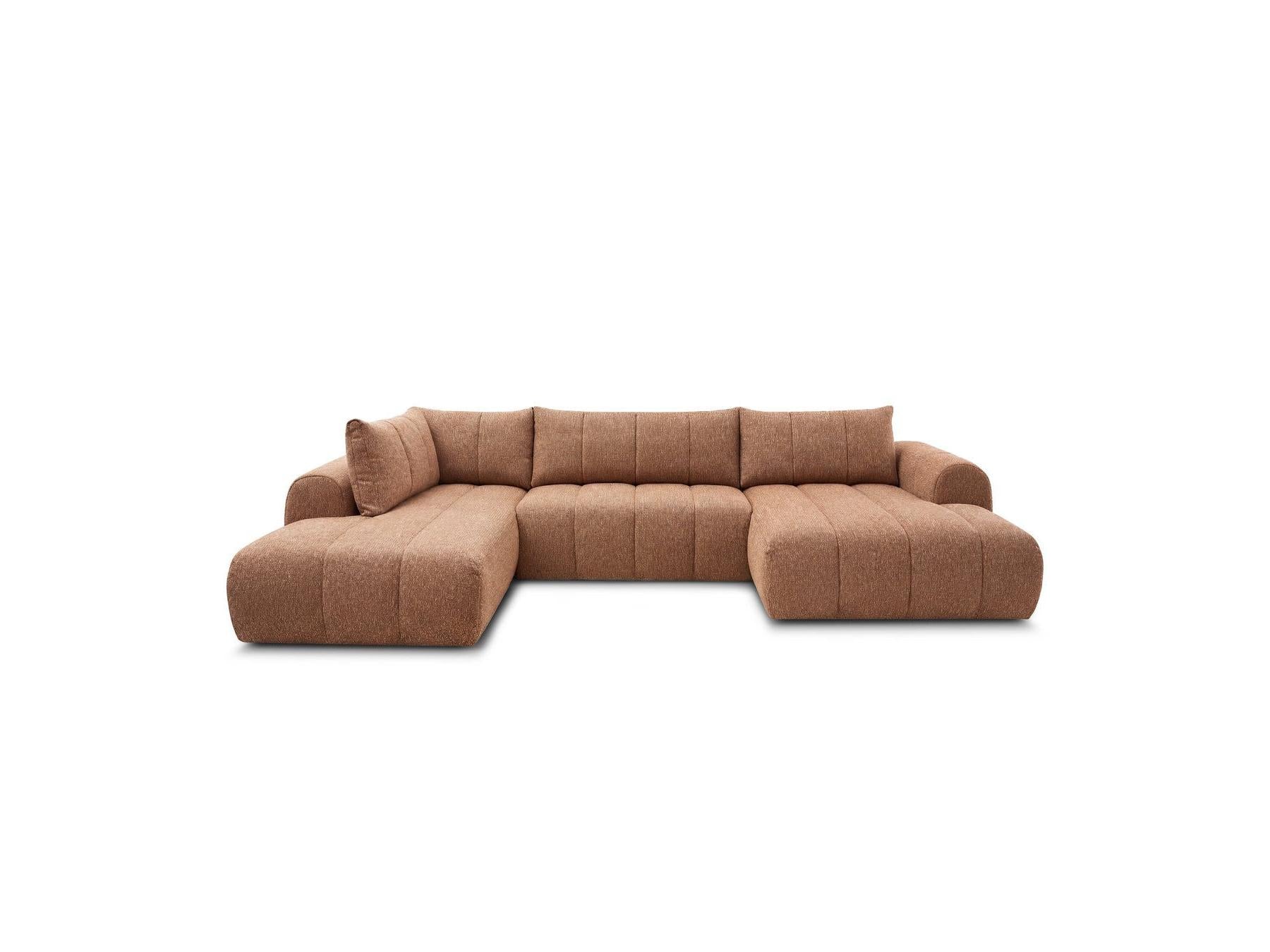 Nesty - Fixed Panoramic Sofa - Textured Fabric - Right-Hand Corner