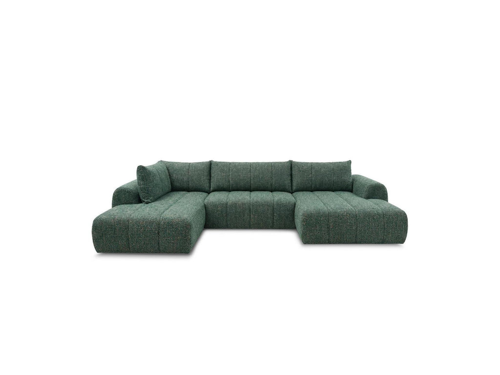 Nesty - Fixed Panoramic Sofa - Textured Fabric - Right-Hand Corner