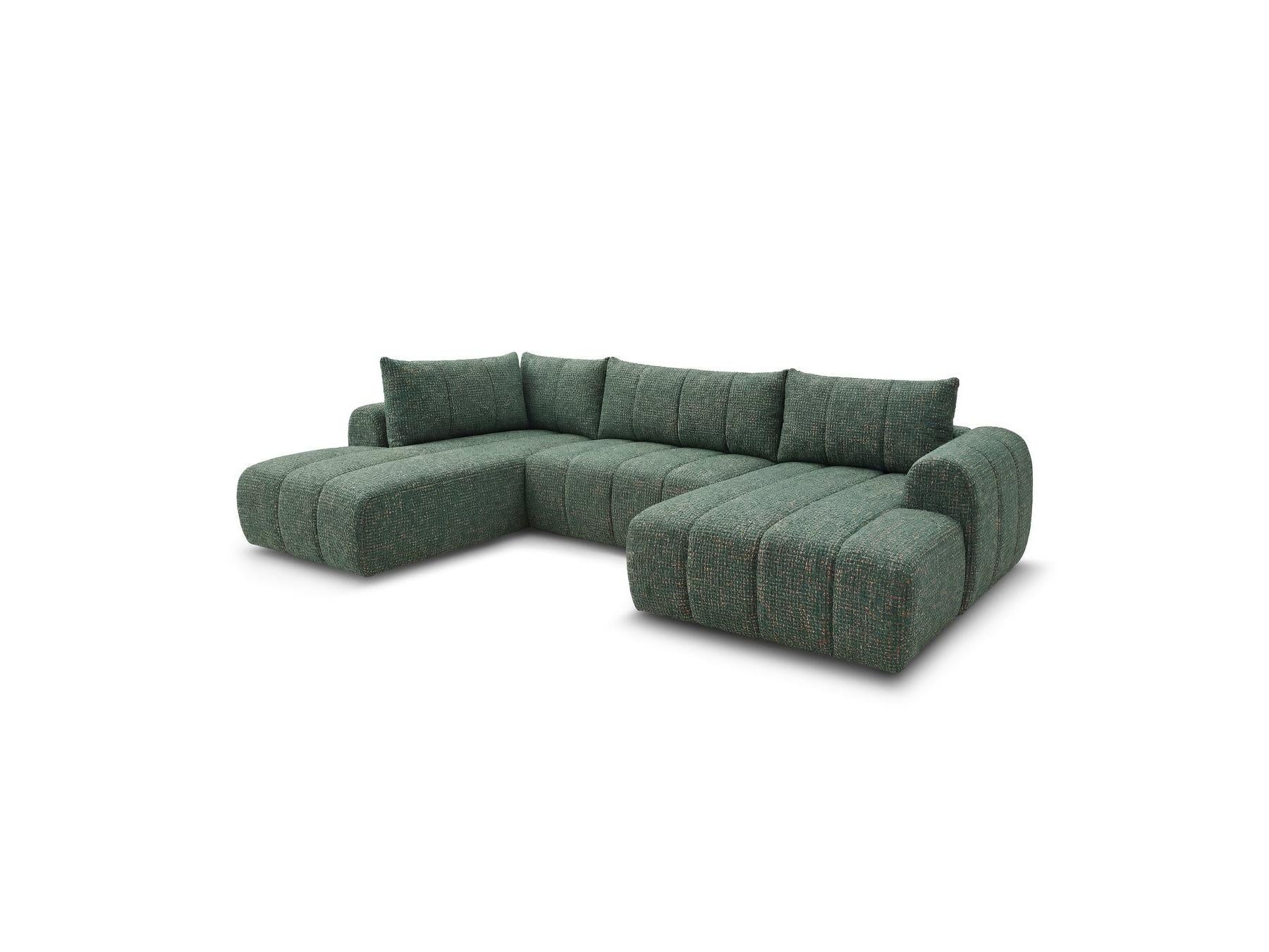 Nesty - Fixed Panoramic Sofa - Textured Fabric - Right-Hand Corner