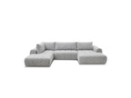 Nesty - Fixed Panoramic Sofa - Textured Fabric - Right-Hand Corner