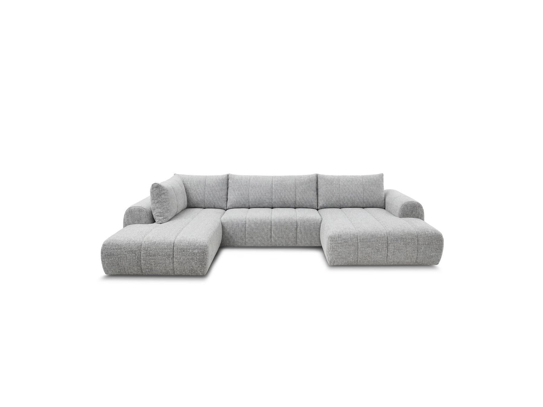Nesty - Fixed Panoramic Sofa - Textured Fabric - Right-Hand Corner