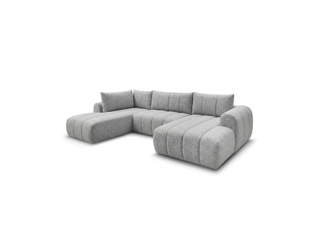 Nesty - Fixed Panoramic Sofa - Textured Fabric - Right-Hand Corner
