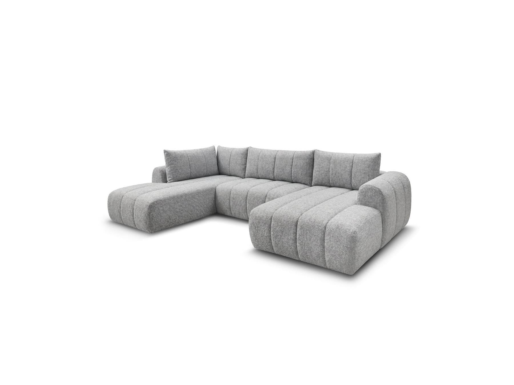 Nesty - Fixed Panoramic Sofa - Textured Fabric - Right-Hand Corner
