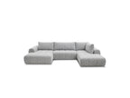 Nesty - Fixed Panoramic Sofa - Textured Fabric - Left-Hand Corner