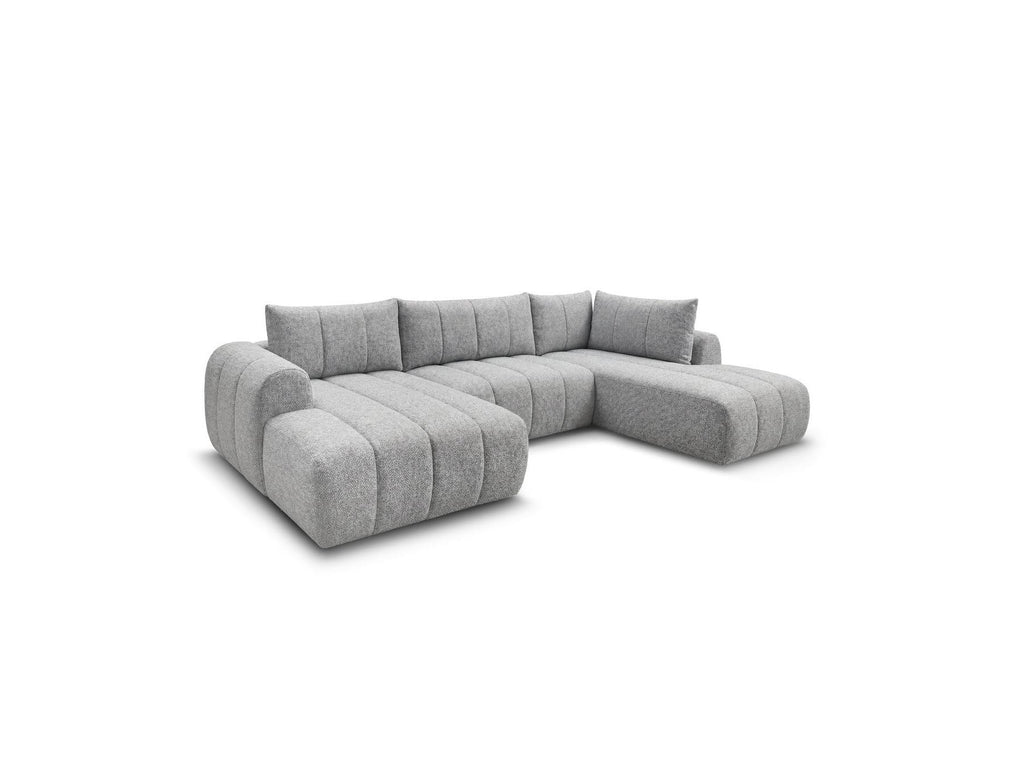 Nesty - Fixed Panoramic Sofa - Textured Fabric - Left-Hand Corner