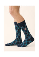 Chaussettes Mi-Hautes - Carreaux Topaz