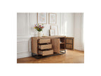 Bergerac - Ensemble Avec Buffet 150 Cm + Meuble Tv 140 Cm + Table Basse Bois Massif De Manguier