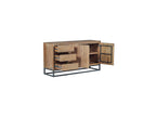 Bergerac - Ensemble Avec Buffet 150 Cm + Meuble Tv 140 Cm + Table Basse Bois Massif De Manguier
