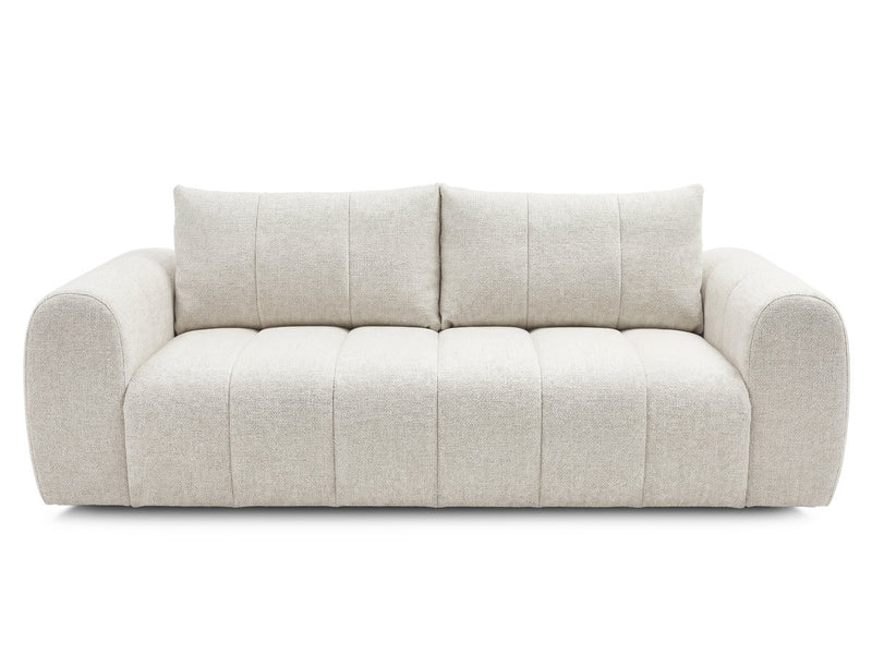 Nesty - Canapé Droit Fixe 3 Places - Tissu Chiné