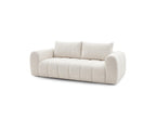 Nesty - Fixed Straight 3-Seater Sofa - Mottled Fabric