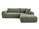 Nesty - Canapé D'Angle L Fixe - Tissu Chiné - Angle Droit