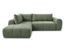 Nesty - Canapé D'Angle L Fixe - Tissu Chiné - Angle Gauche