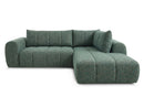 Nesty - Canapé D'Angle L Fixe - Tissu Chiné - Angle Droit