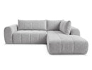 Nesty - Canapé D'Angle L Fixe - Tissu Chiné - Angle Droit
