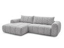 Nesty - Canapé D'Angle Fixe - Tissu Chiné - Angle Gauche