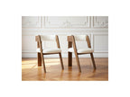 Borely - Set Of 2 Chairs - Solid Oak Veneer And Bouclé Fabric