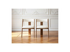 Borely - Set Of 2 Chairs - Solid Oak Veneer And Bouclé Fabric