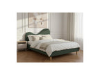 Celina - Bed - Bouclé Fabric with Solid Slats