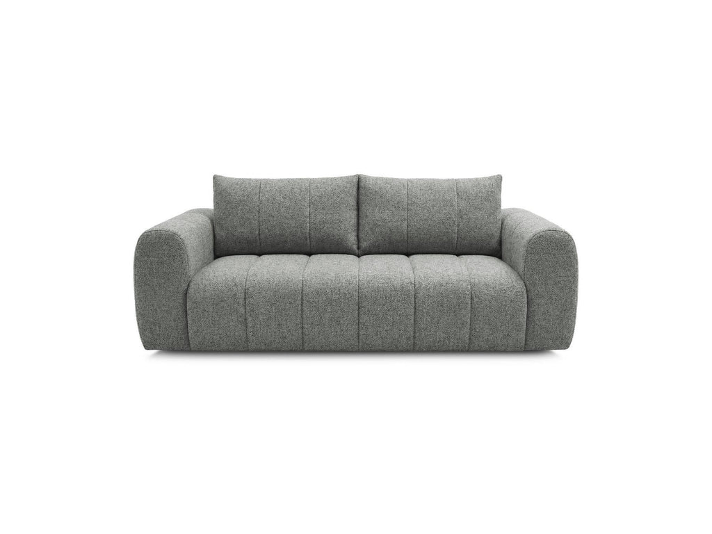 Nesty - Fixed Straight 3-Seater Sofa - Mottled Fabric