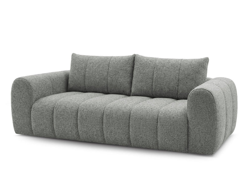 Nesty - Canapé Droit Fixe 3 Places - Tissu Chiné