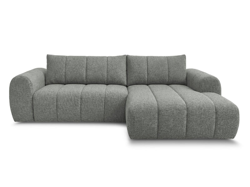Nesty - Canapé D'Angle Fixe - Tissu Chiné - Angle Droit