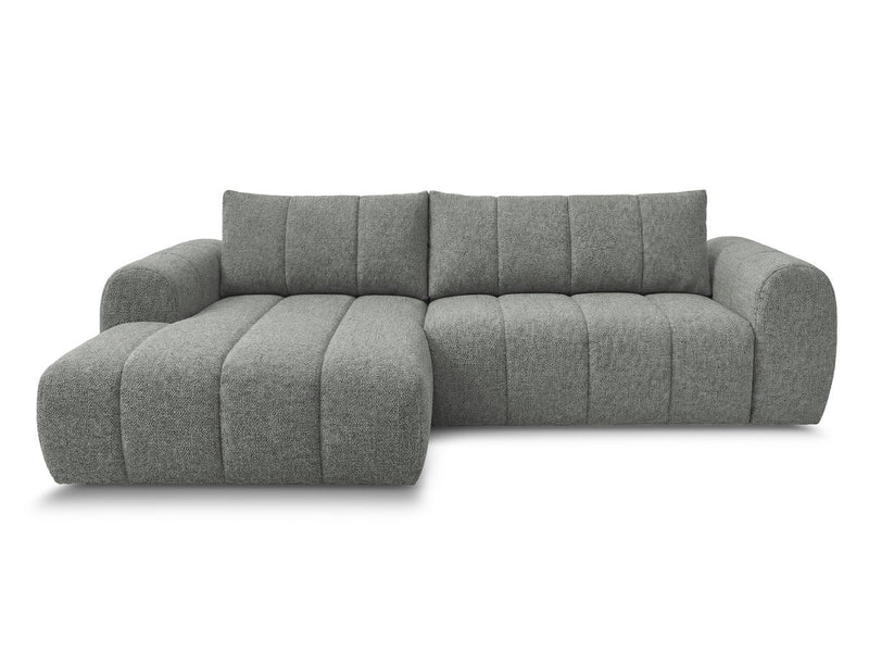 Nesty - Canapé D'Angle Fixe - Tissu Chiné - Angle Gauche