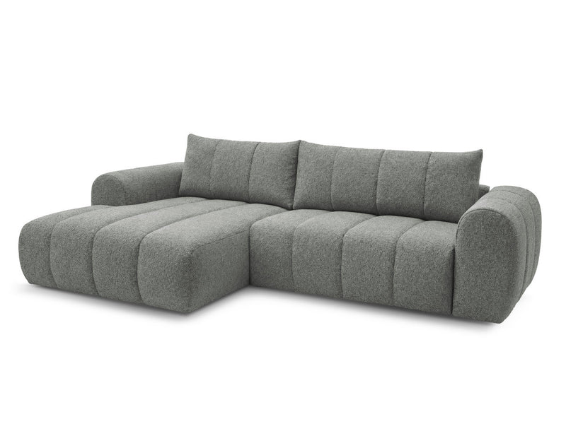 Nesty - Canapé D'Angle Fixe - Tissu Chiné - Angle Gauche
