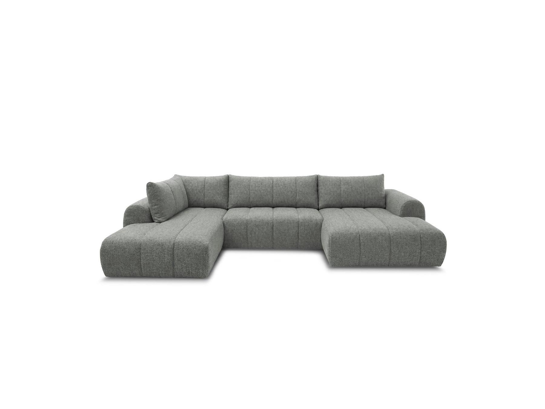 Nesty - Fixed Panoramic Sofa - Textured Fabric - Right-Hand Corner