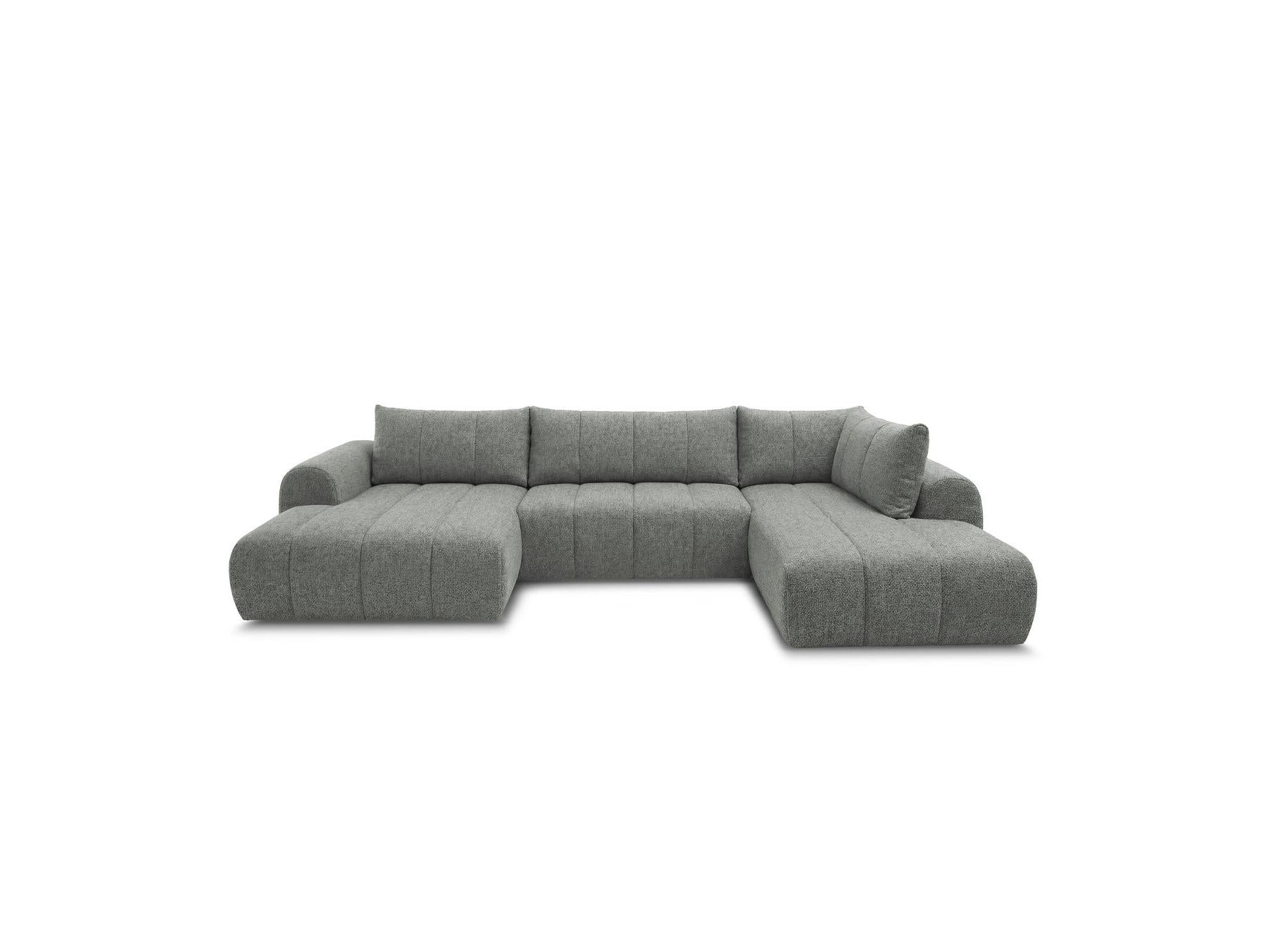Nesty - Fixed Panoramic Sofa - Textured Fabric - Left-Hand Corner