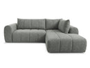 Nesty - Canapé D'Angle L Fixe - Tissu Chiné - Angle Droit