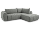 Nesty - Canapé D'Angle L Fixe - Tissu Chiné - Angle Droit