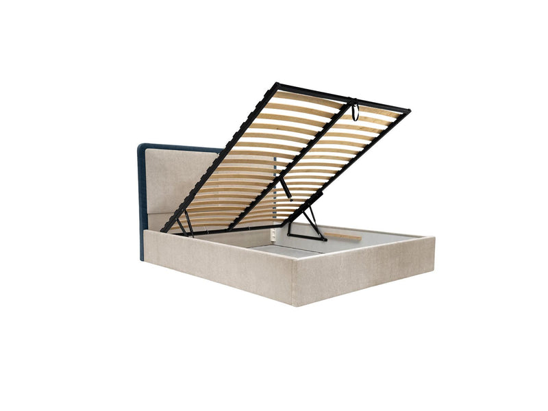 Mara - Storage Bed - Two-tone Textured Fabric