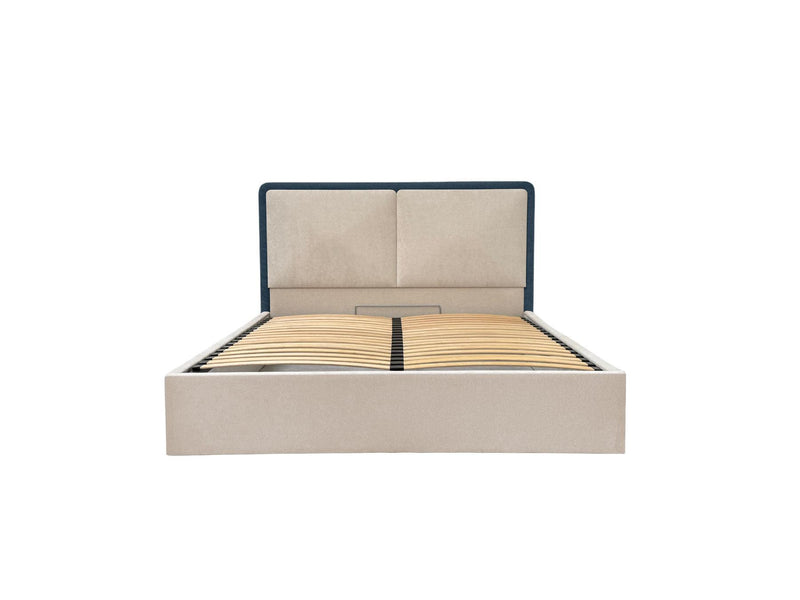 Mara - Storage Bed - Two-tone Textured Fabric