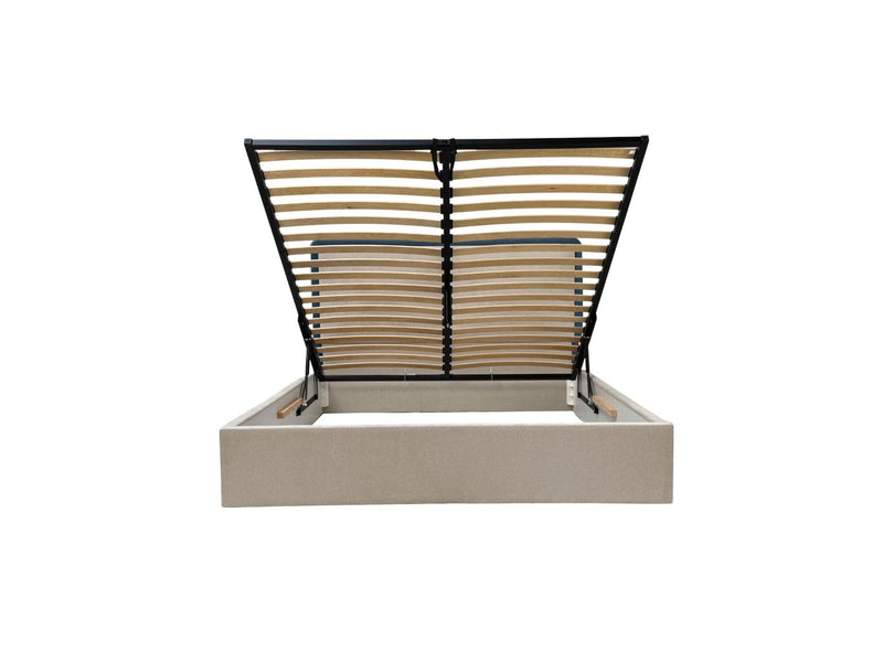 Mara - Storage Bed - Two-tone Textured Fabric