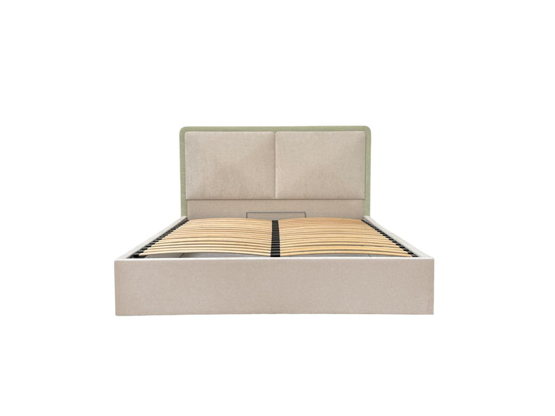 Mara - Storage Bed - Two-tone Textured Fabric