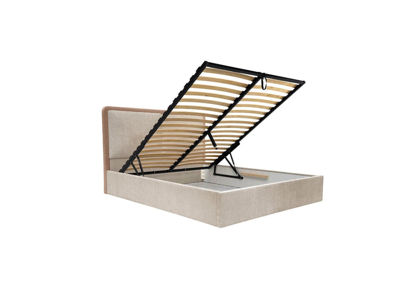 Mara - Storage Bed - Two-tone Textured Fabric