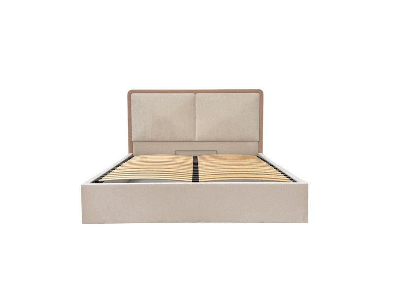 Mara - Storage Bed - Two-tone Textured Fabric