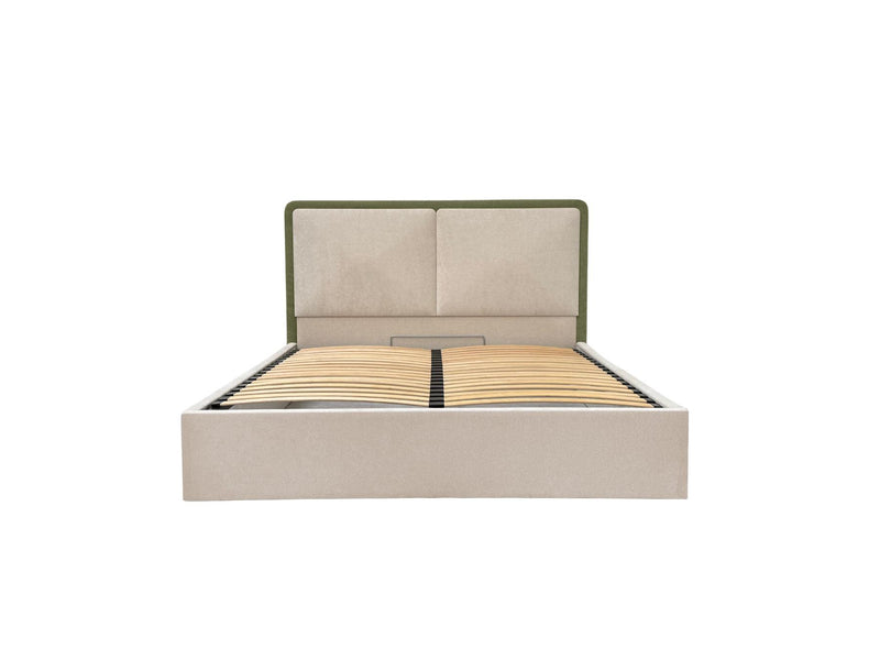 Mara - Storage Bed - Two-tone Textured Fabric
