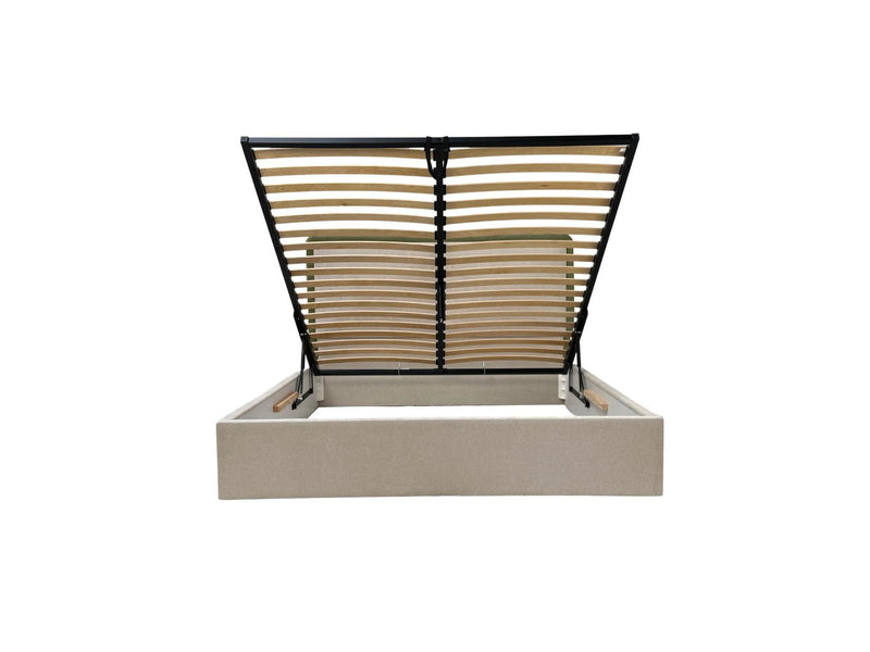 Mara - Storage Bed - Two-tone Textured Fabric
