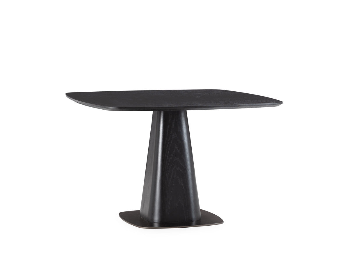 Noa - Table À Manger Carrée 120 Cm Placage Chêne