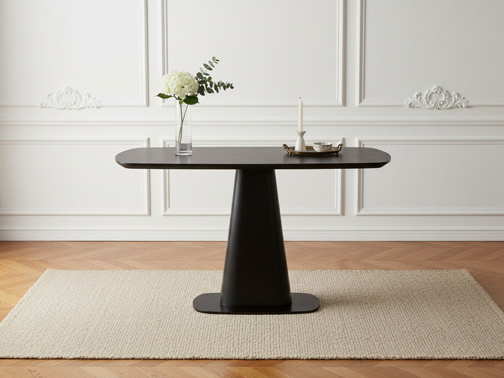 Noa - Table À Manger Carrée 120 Cm Placage Chêne