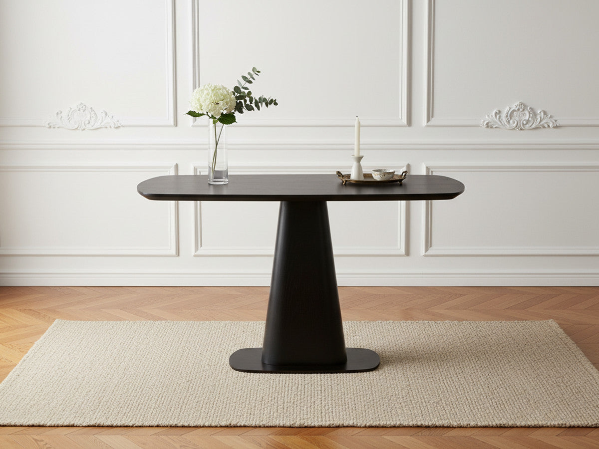 Noa - Table À Manger Carrée 120 Cm Placage Chêne